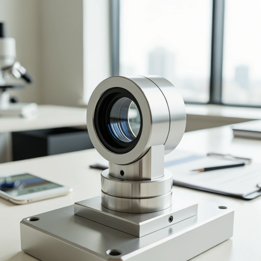 Precision optics representing data clarity